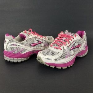 Brooks Adrenaline GTS 12 Running Shoes White Pink